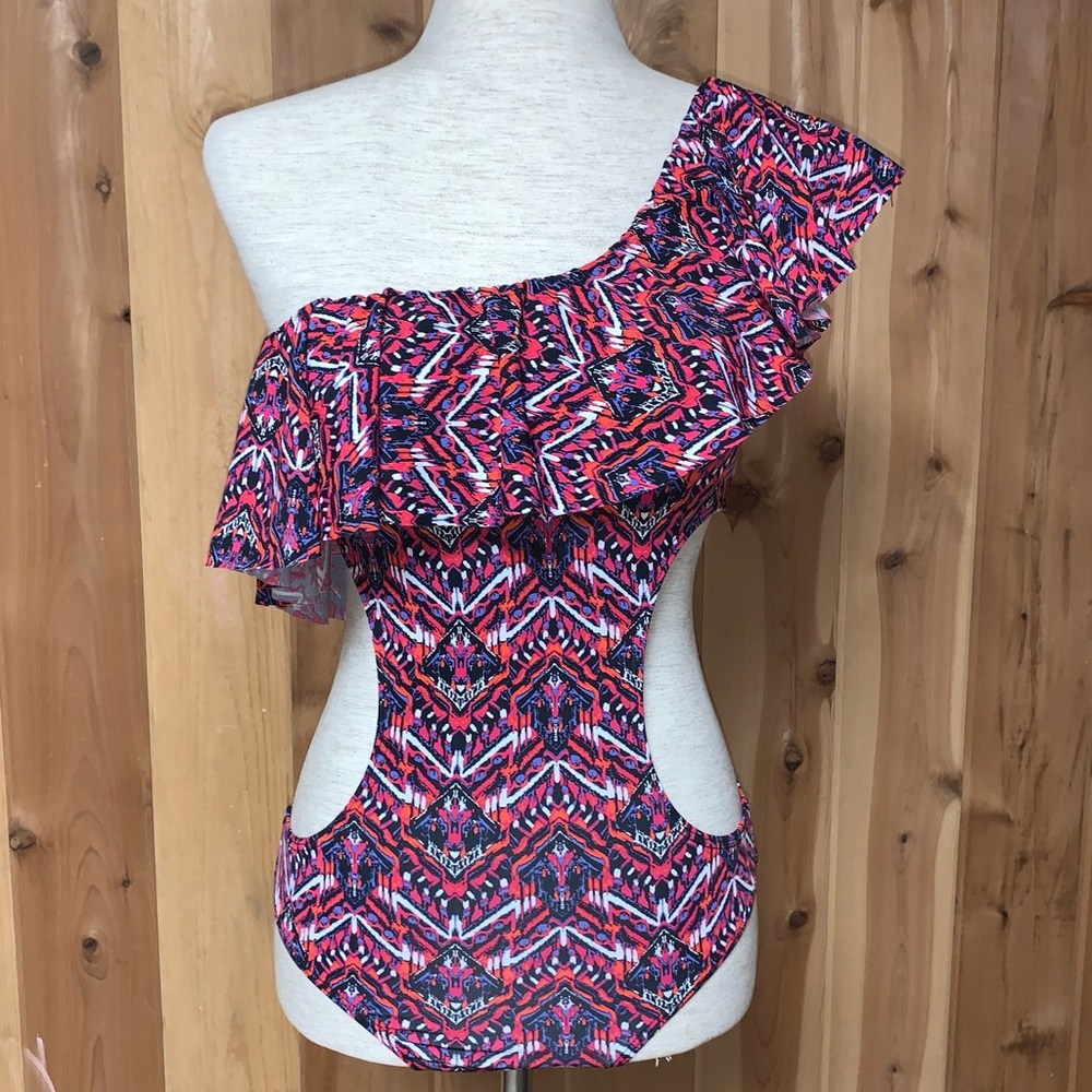 Tart Enzo Print One-Shoulder Monokini Swimsuit - Picture 3 of 8